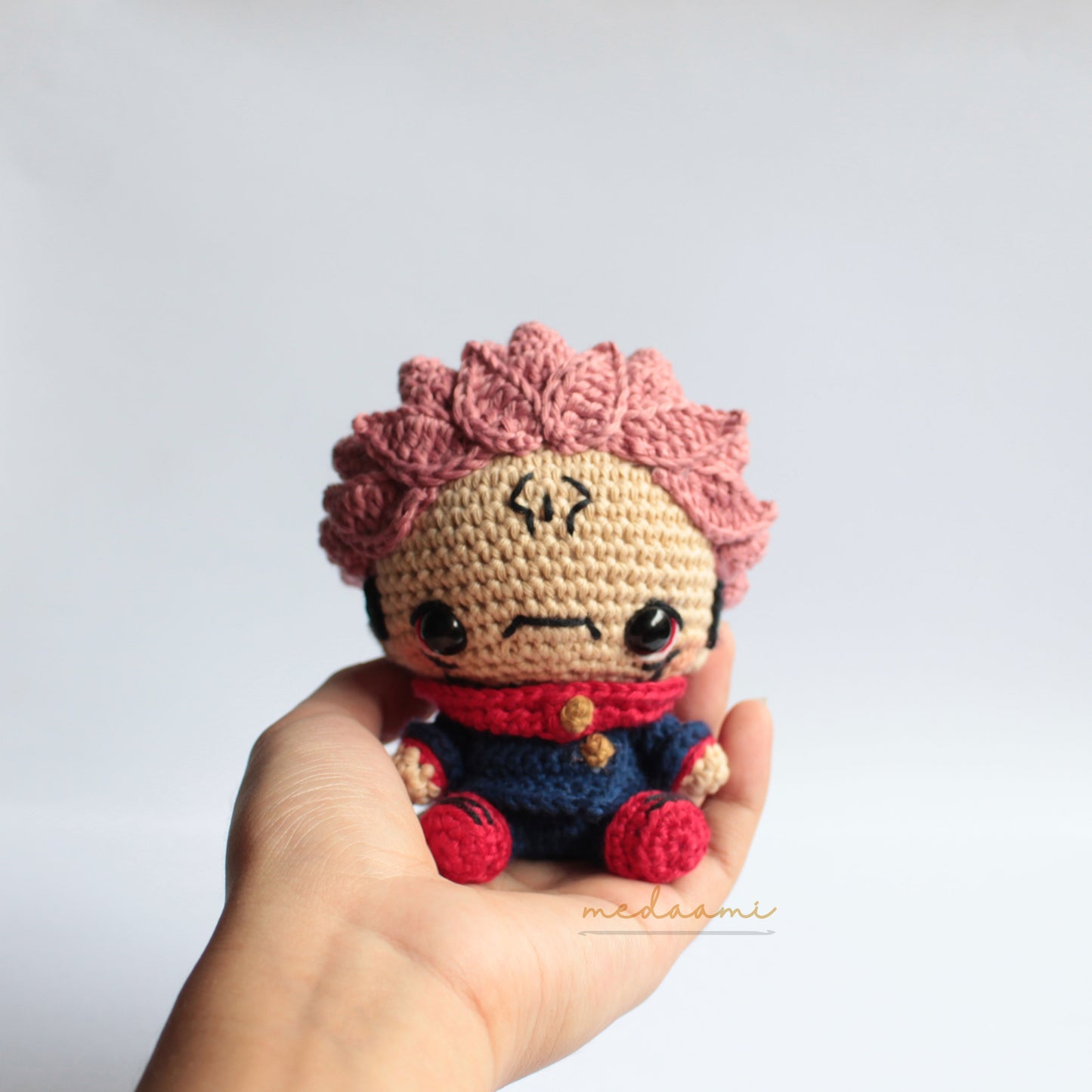 Ryomen Sukuna Jujutsu Kaisen inspired Amigurumi Pattern