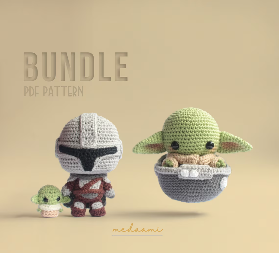 BUNDLE | The Mandalorian and Baby Yoda / Grogu Amigurumi Patterns