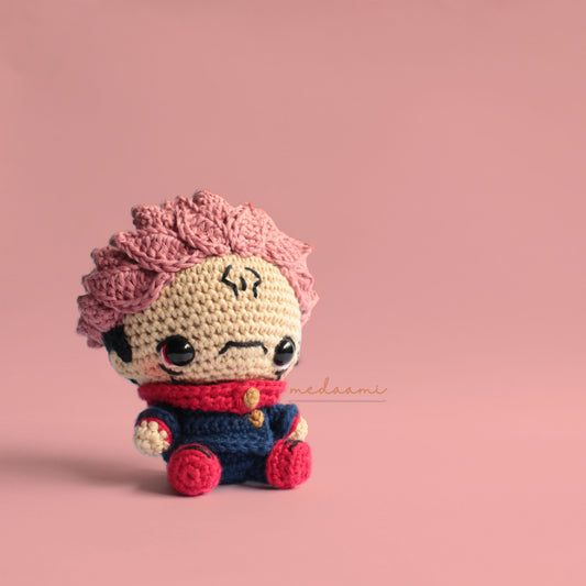 Ryomen Sukuna Jujutsu Kaisen inspired Amigurumi Pattern