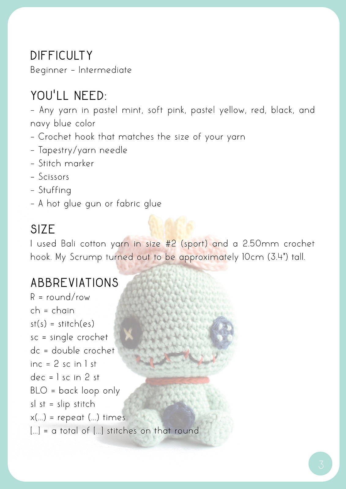 Scrump Doll Amigurumi Pattern