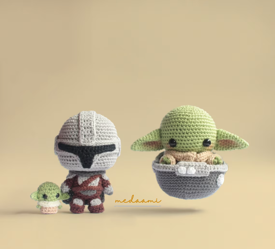BUNDLE | The Mandalorian and Baby Yoda / Grogu Amigurumi Patterns