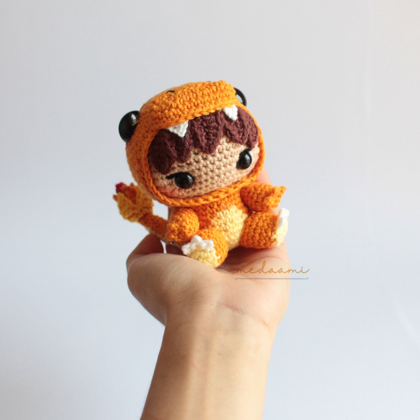 Fire Lizard Costume Boy Charmander inspired Amigurumi