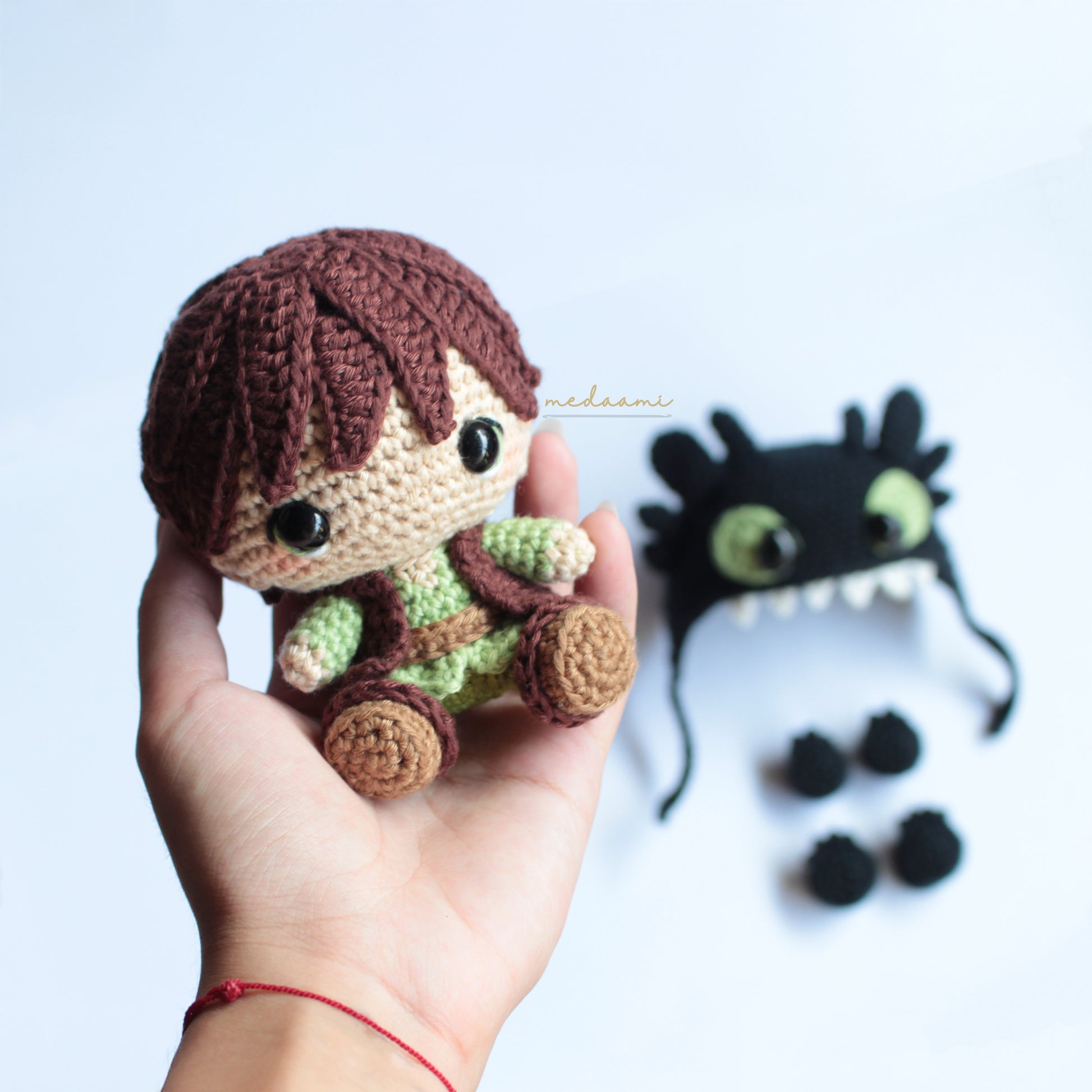 Hiccup with Toothless Costume Amigurumi Pattern – Medaami Patterns
