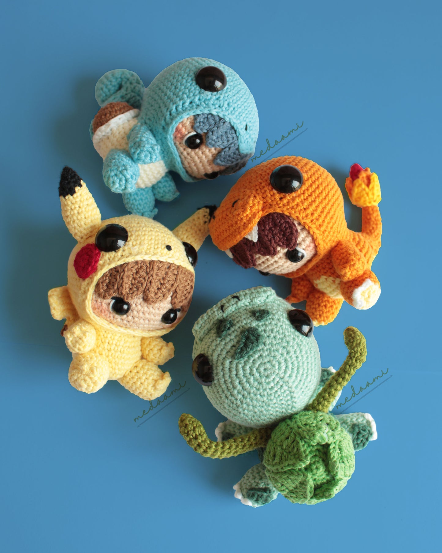 BUNDLE | Pocket Costume Boys Pokemon inspired Amigurumi