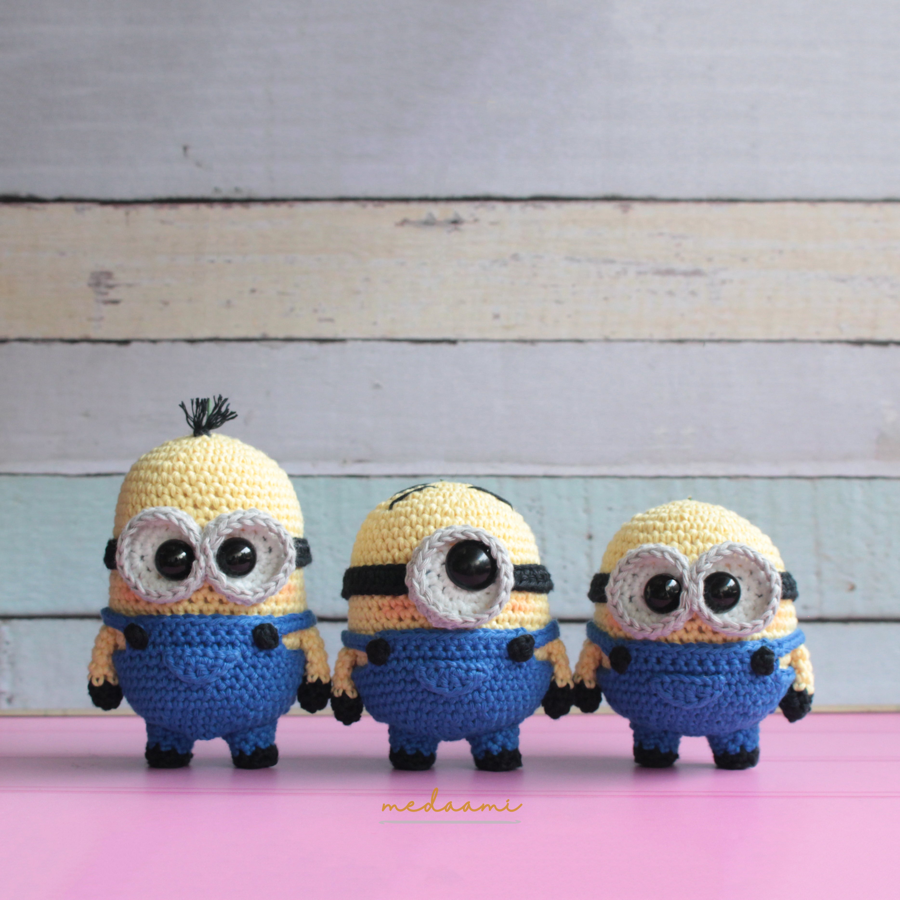 Amigurumi crochet Bob outlet minion , amigurumi toy minion