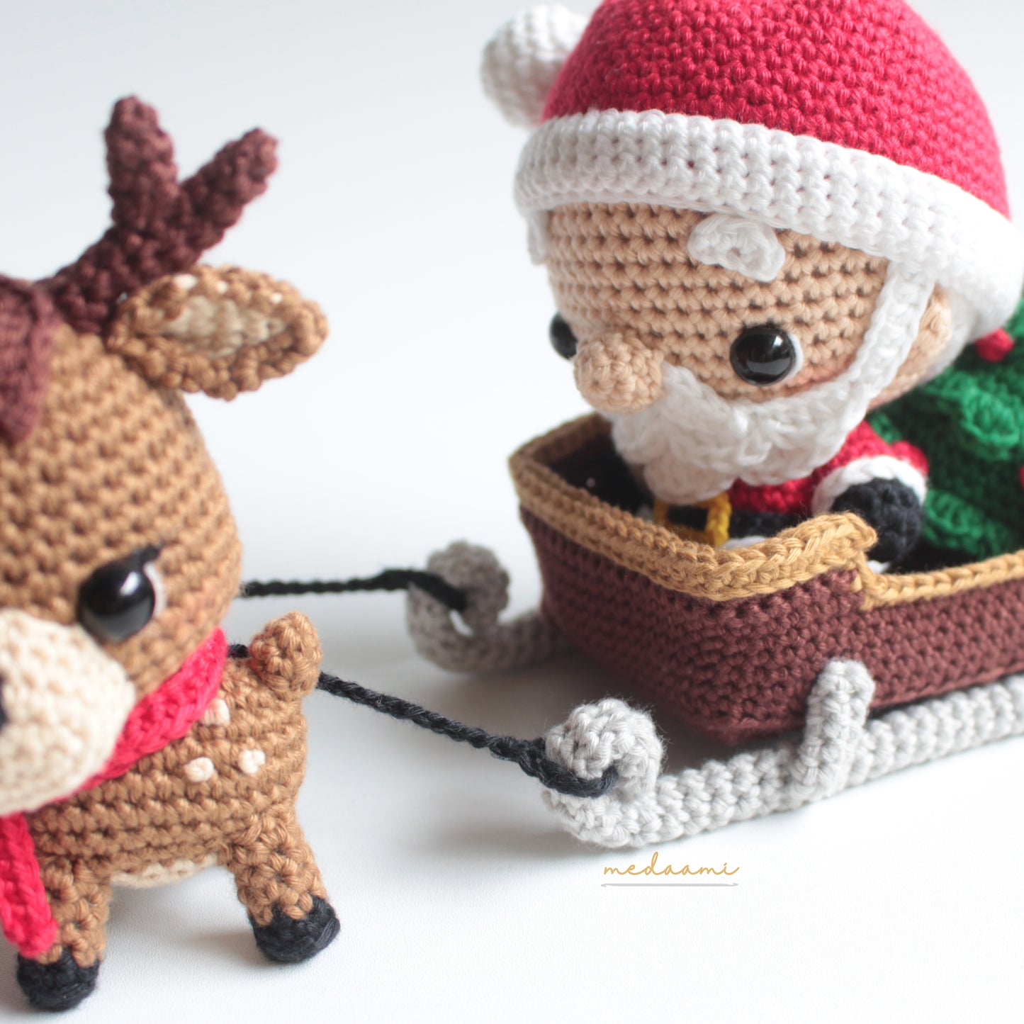 BUNDLE | Christmas Santa and Reindeers Set Amigurumi Patterns