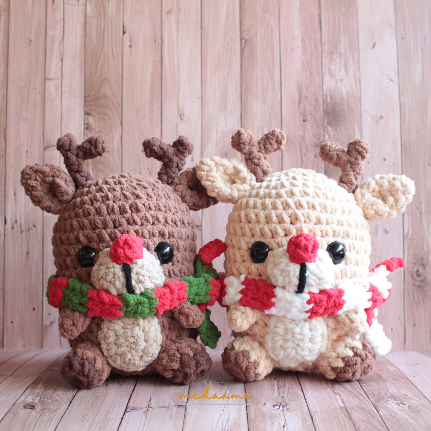 Christmas Chunky Reindeer Amigurumi Pattern