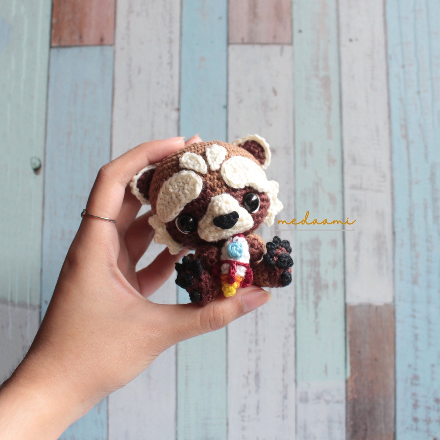 Baby Rocket Raccoon Amigurumi Pattern