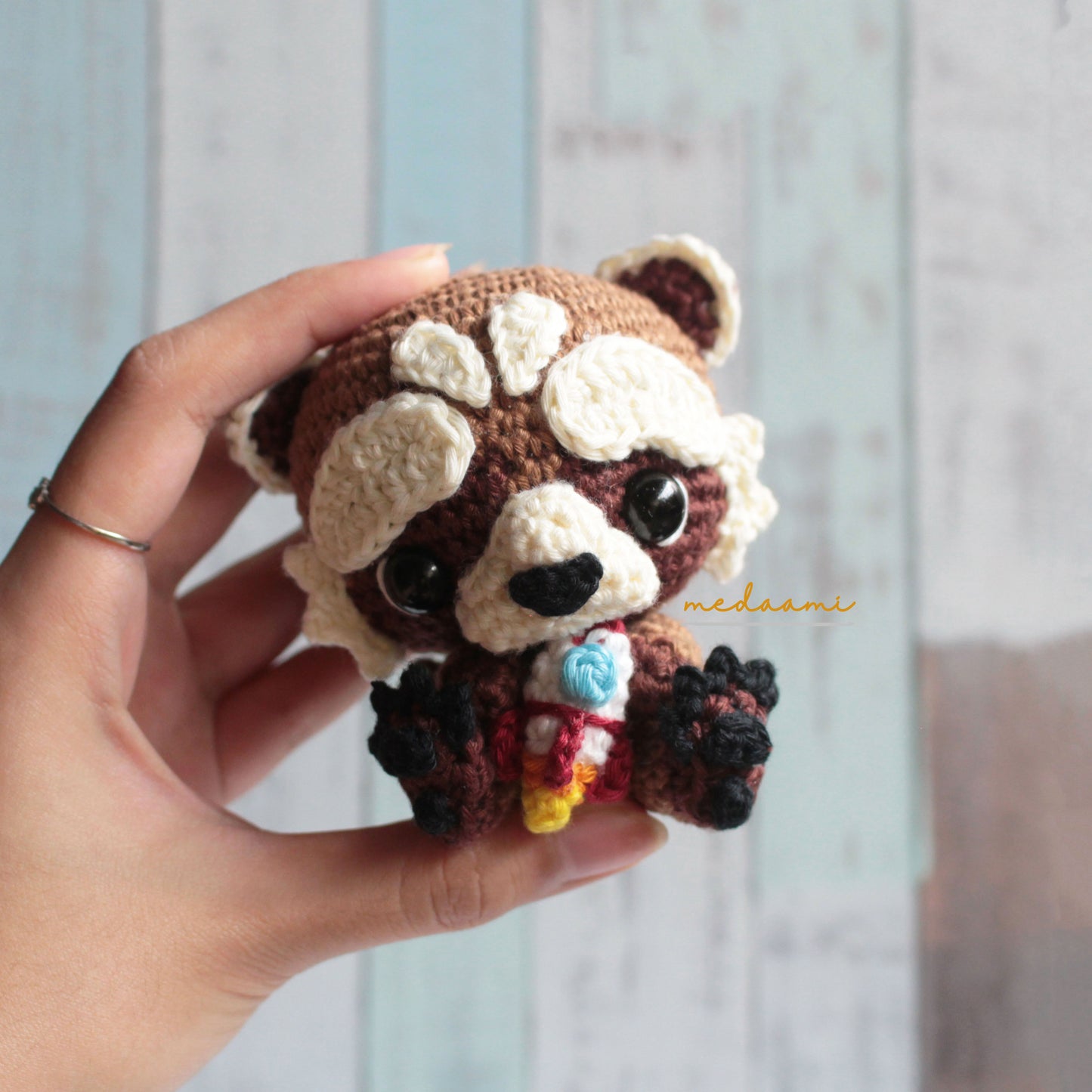 Baby Rocket Raccoon Amigurumi Pattern