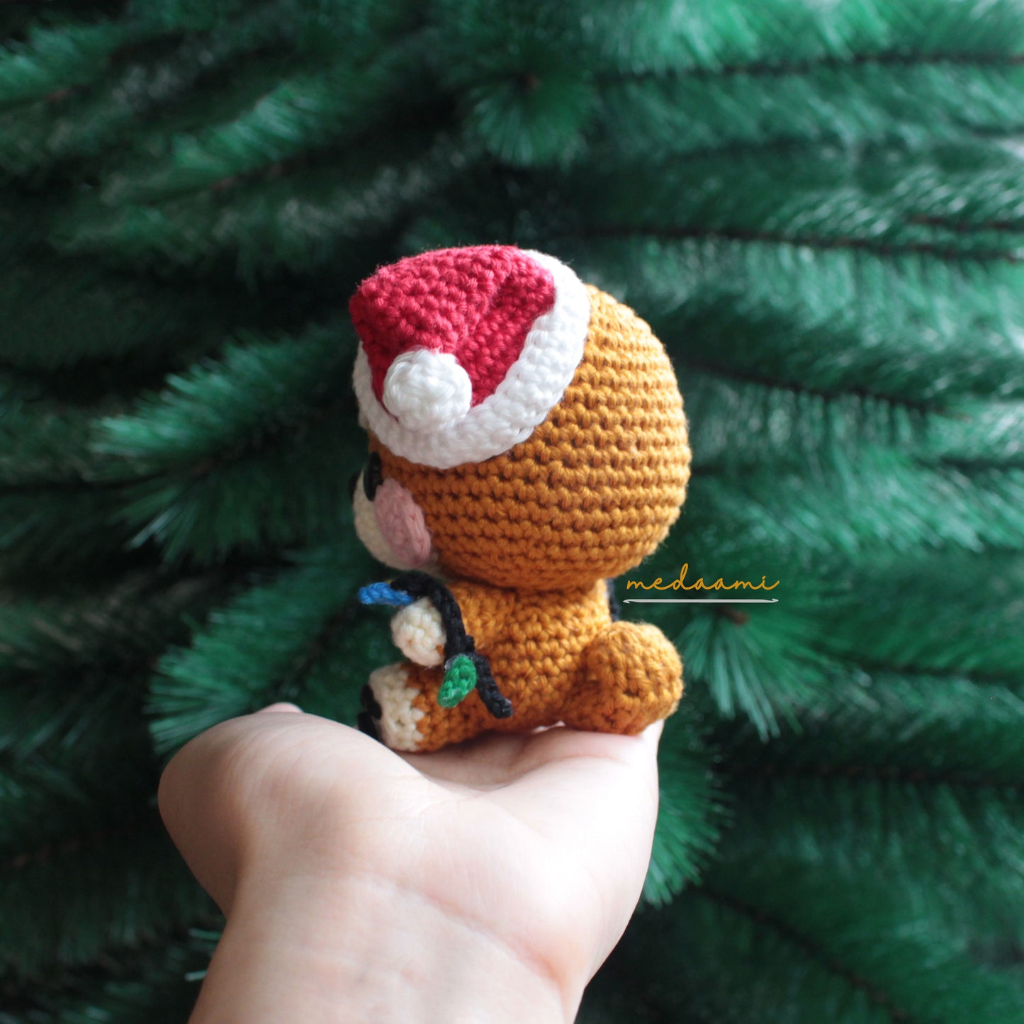 Christmas Lights Shiba Inu Amigurumi Pattern