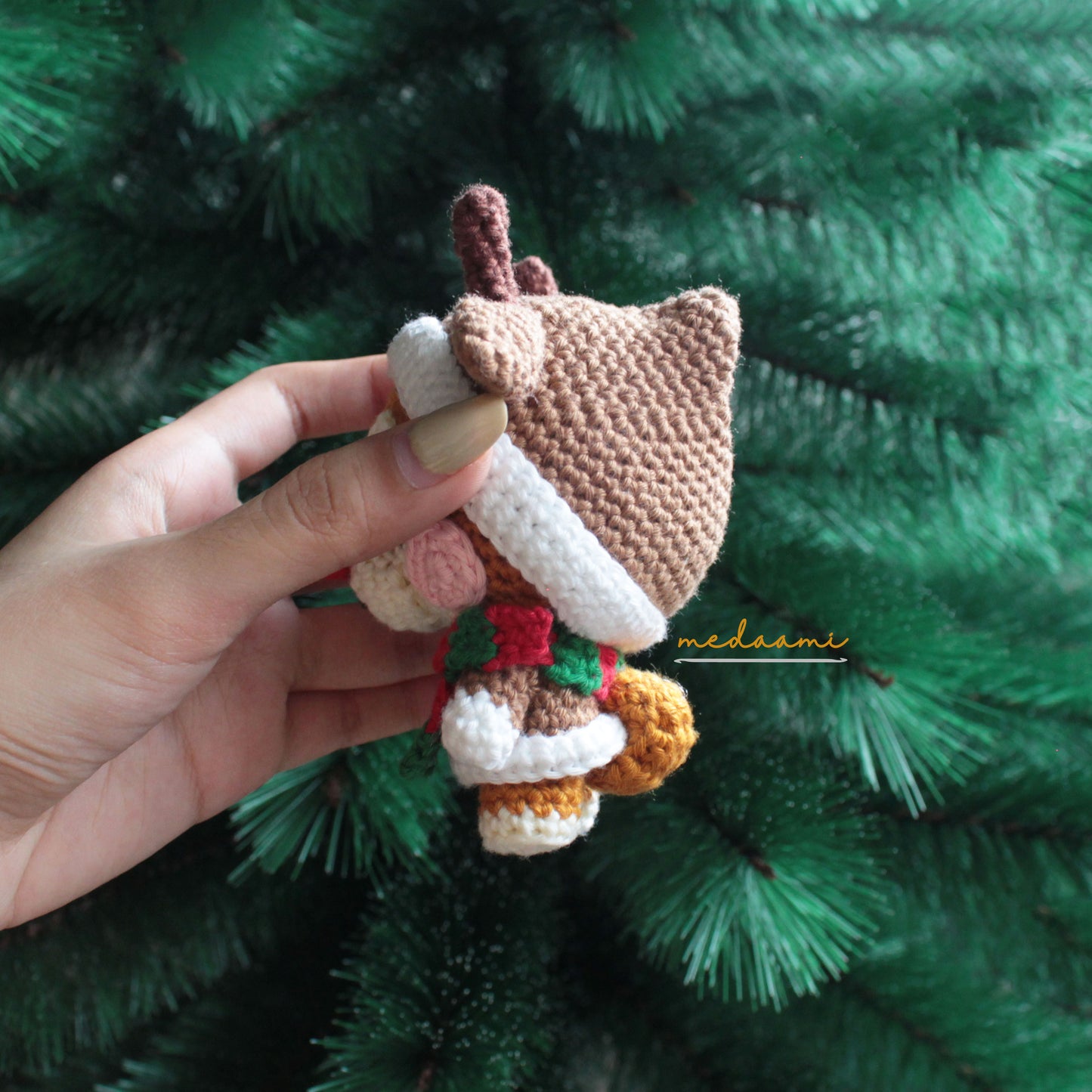 Christmas Reindeer Shiba Inu Amigurumi Pattern