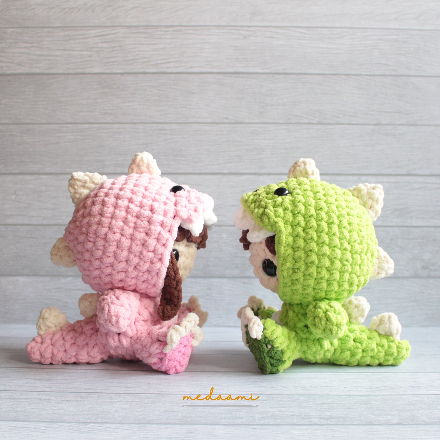 Chunky Dino Couple Amigurumi Pattern