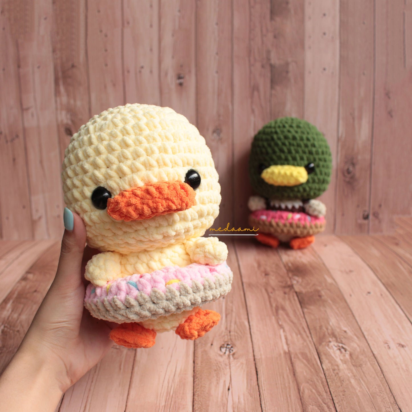 Chunky Ducks in Donuts Amigurumi Pattern