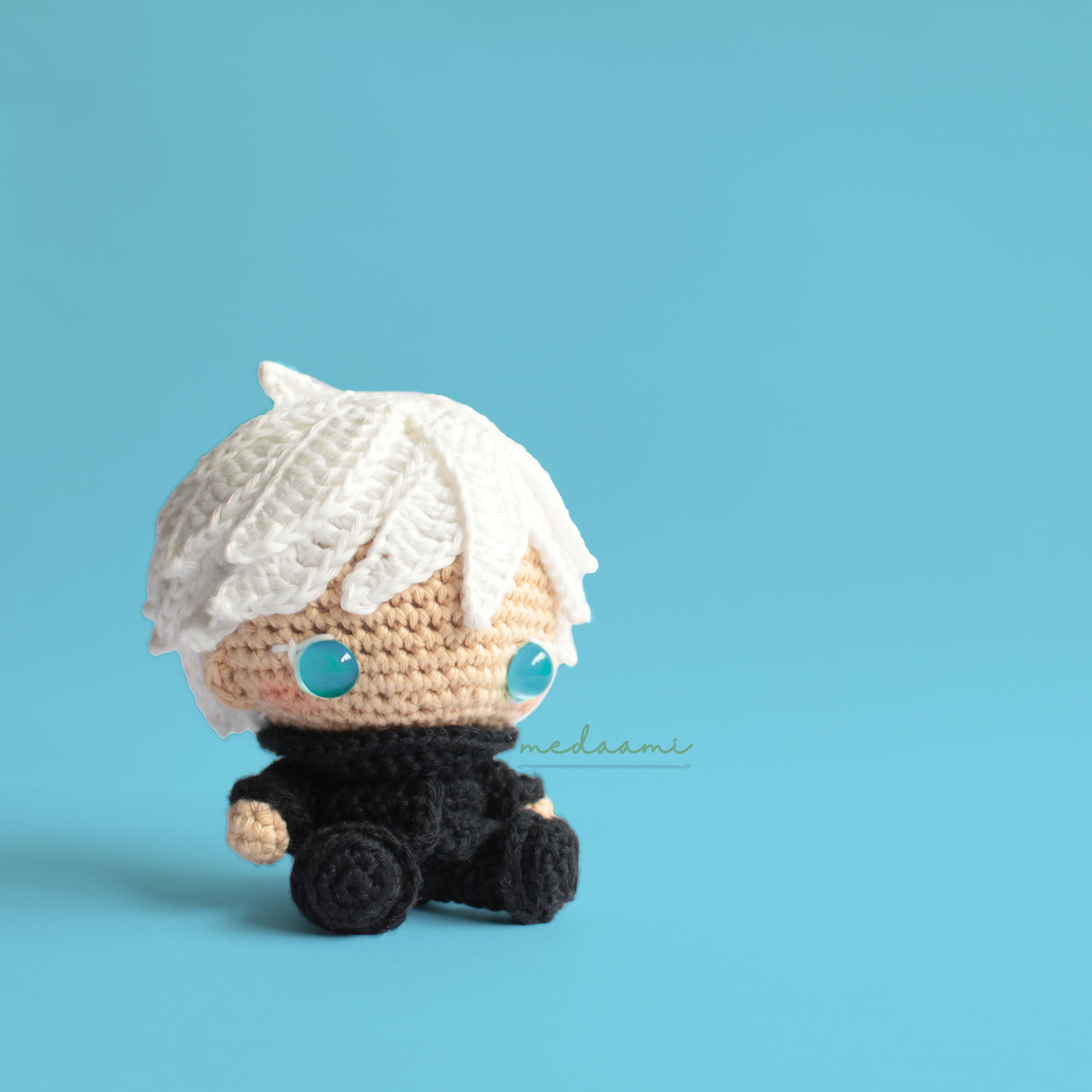 Satoru Gojo Jujutsu Kaisen inspired Amigurumi Pattern – Medaami Patterns