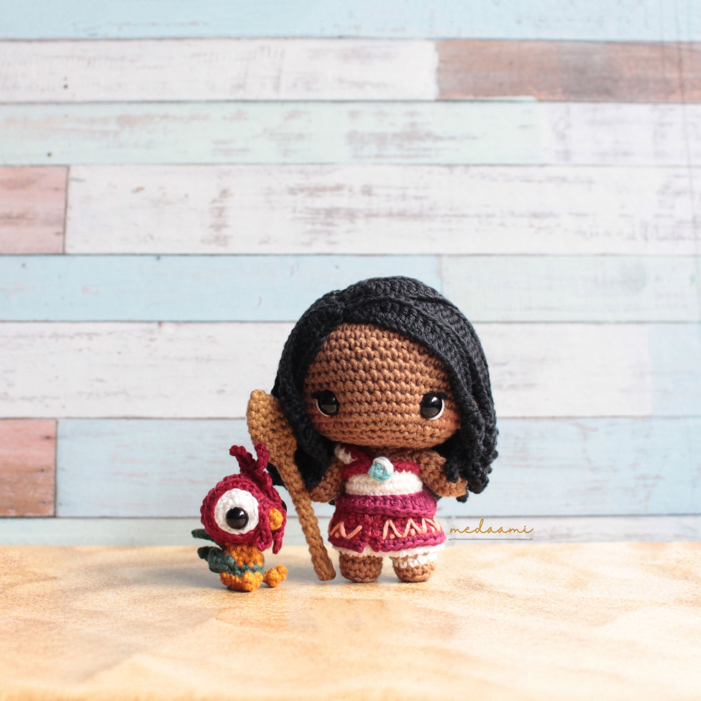 Moana Amigurumi Pattern (Bonus : Simea and Heihei)