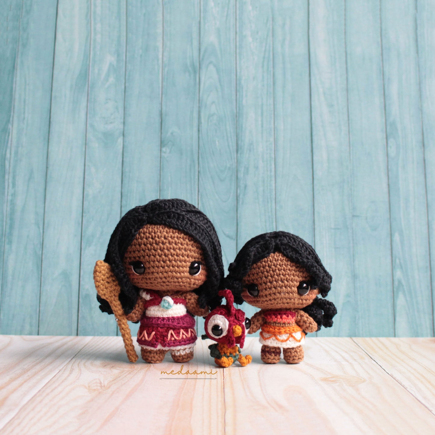 Moana Amigurumi Pattern (Bonus : Simea and Heihei)