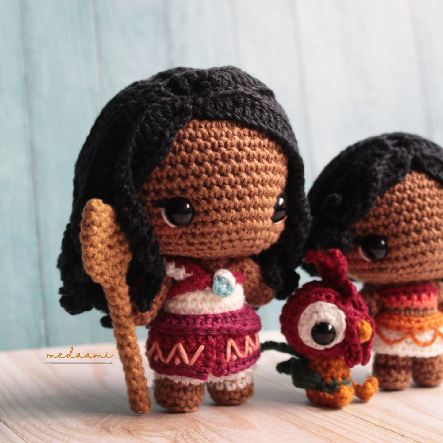 Moana Amigurumi Pattern (Bonus : Simea and Heihei)