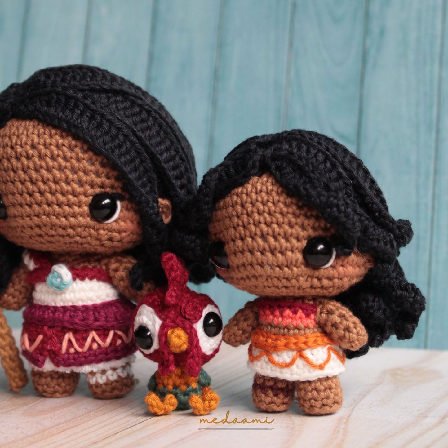 Moana Amigurumi Pattern (Bonus : Simea and Heihei)