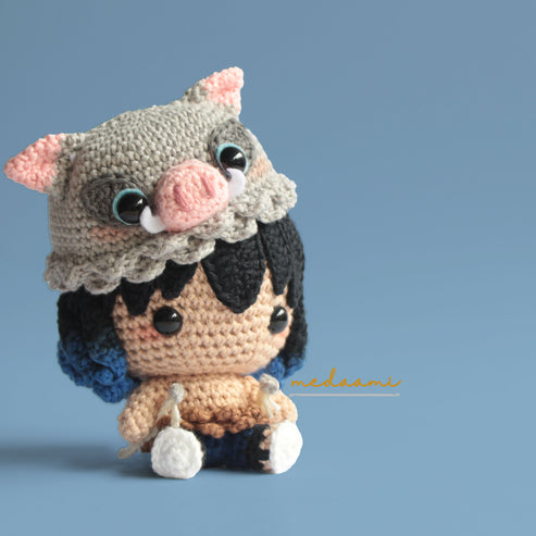 Inosuke Demon Slayer Amigurumi Crochet Doll Pattern – Medaami Patterns