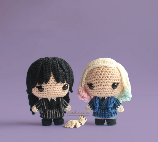 BUNDLE | Wednesday Addams & Enid Sinclair Amigurumi Patterns