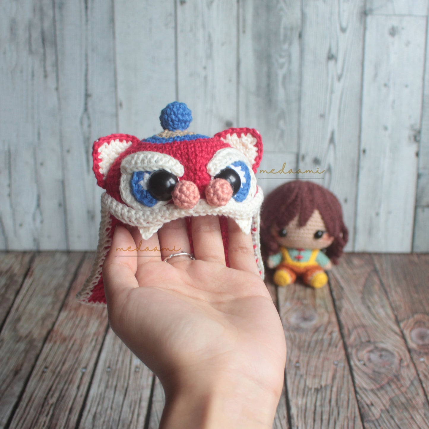 Little Lion Dancers Lunar New Year Amigurumi