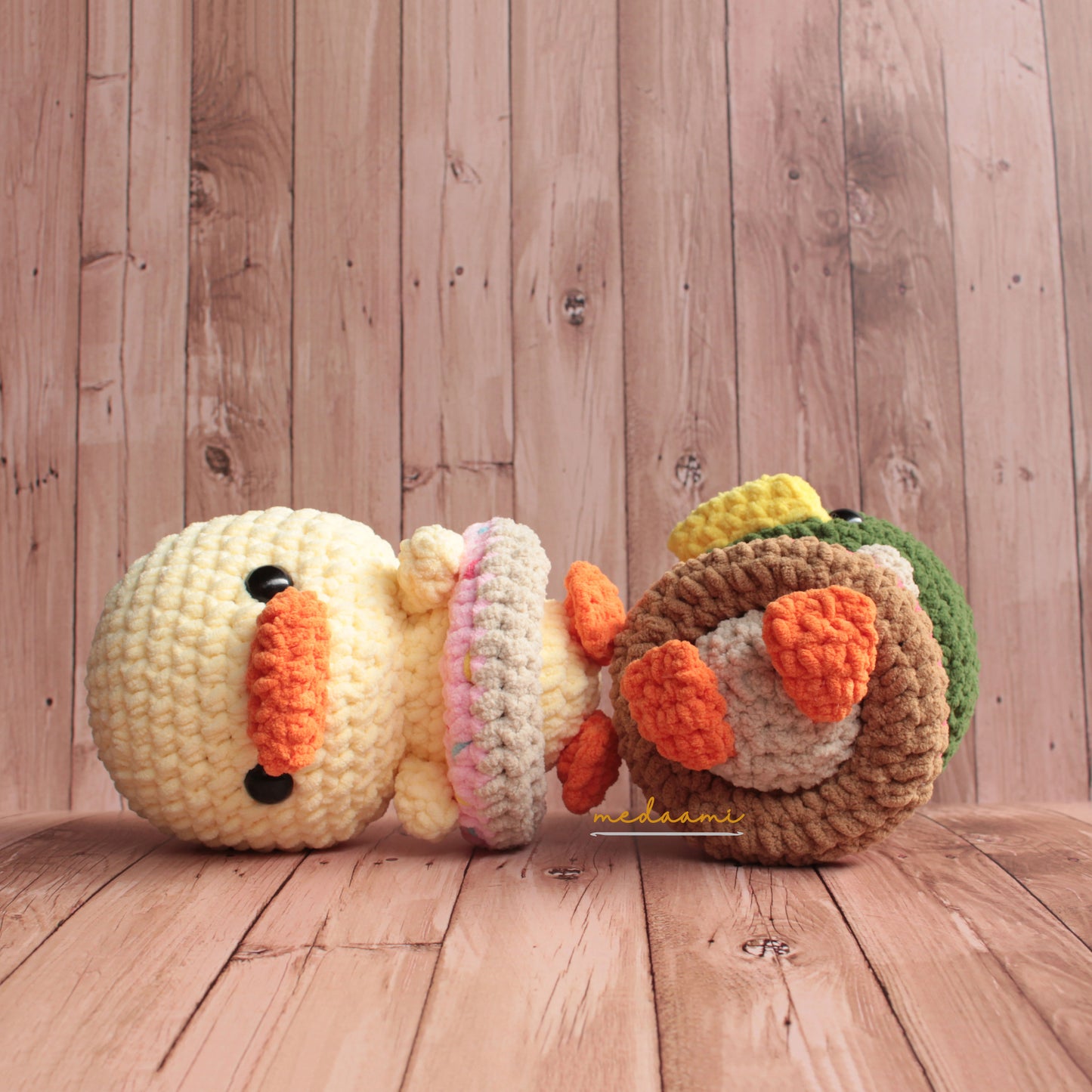 Chunky Ducks in Donuts Amigurumi Pattern