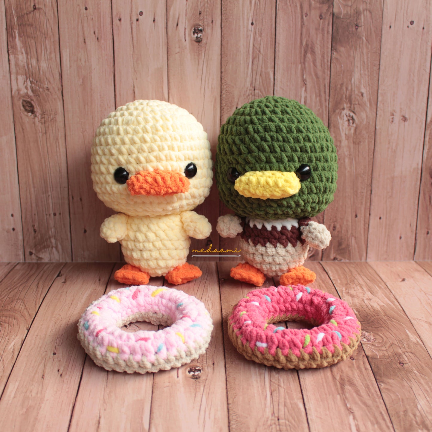 Chunky Ducks in Donuts Amigurumi Pattern