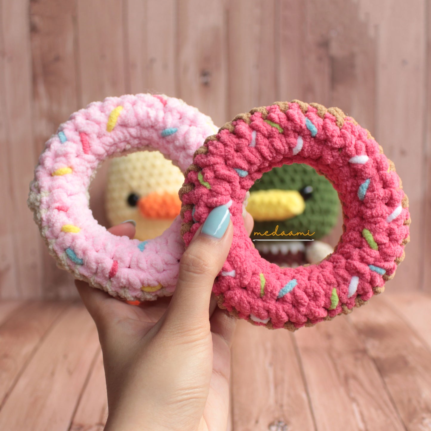 Chunky Ducks in Donuts Amigurumi Pattern