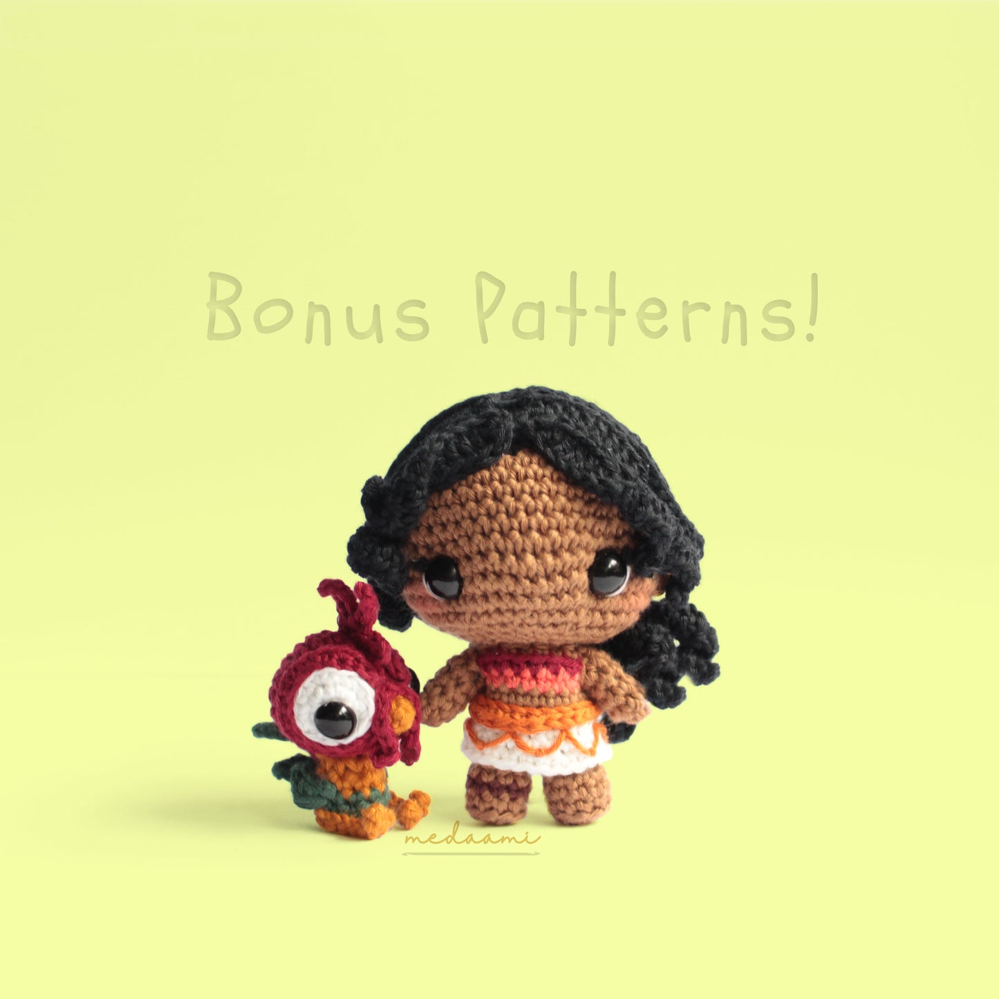 Moana Amigurumi Pattern (Bonus : Simea and Heihei)