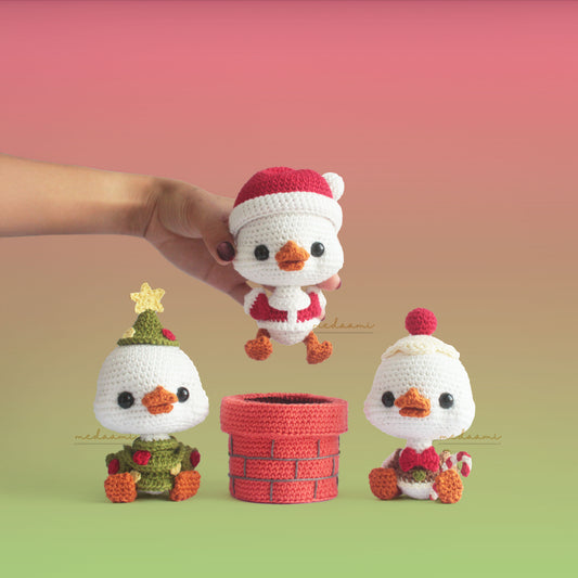 BUNDLE | Christmas Ducks Amigurumi
