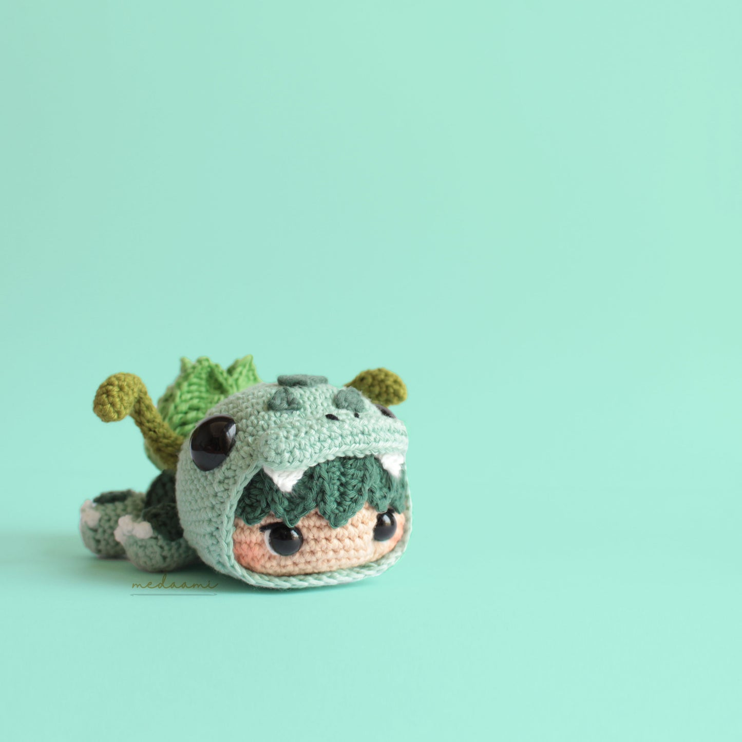 Plant Dino Costume Boy Bulbasaur inspired Amigurumi